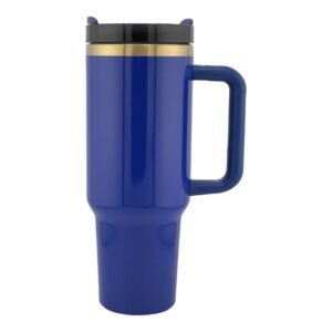 Blue 40 oz Tumbler with Gold engraving