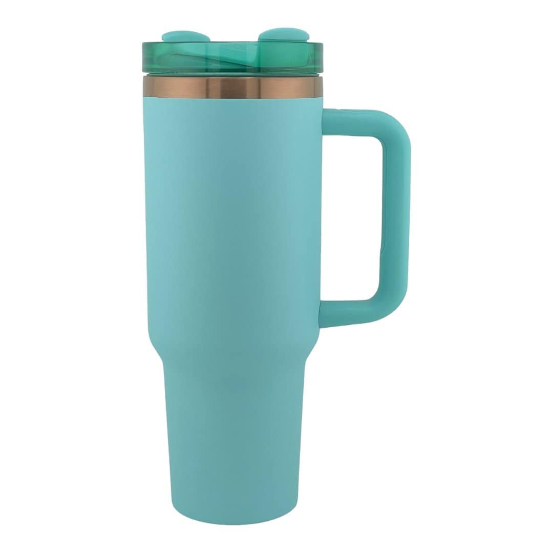 Teal 40 oz Tumbler with Copper engraving
