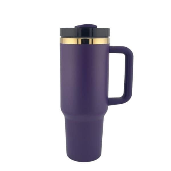 Purple 40 oz Tumbler with Gold engraving