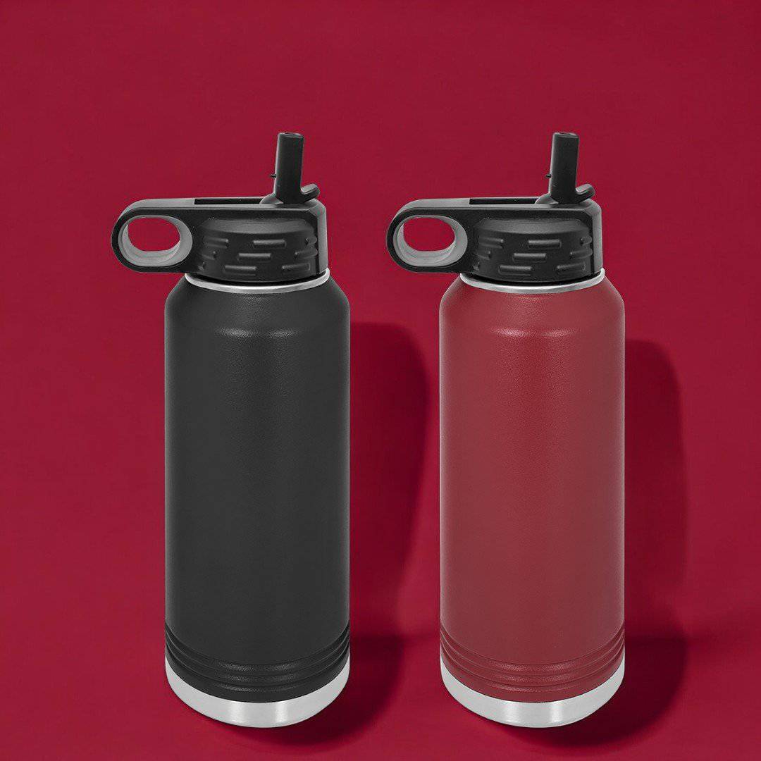 CHS Football 32oz Tumblers Straw open