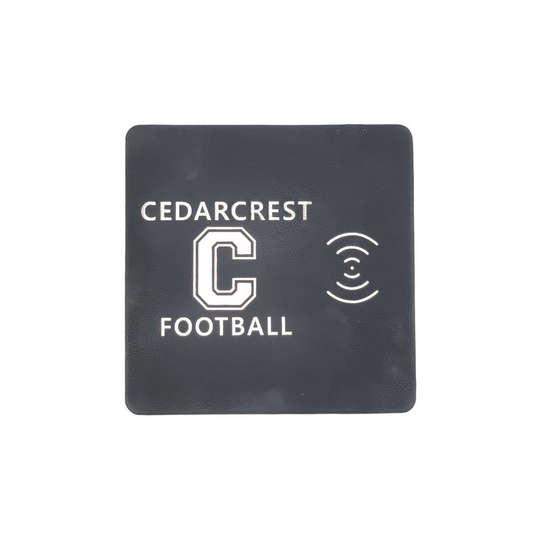 CHS Football 8x8 Black and Silver Phone Charging Mat