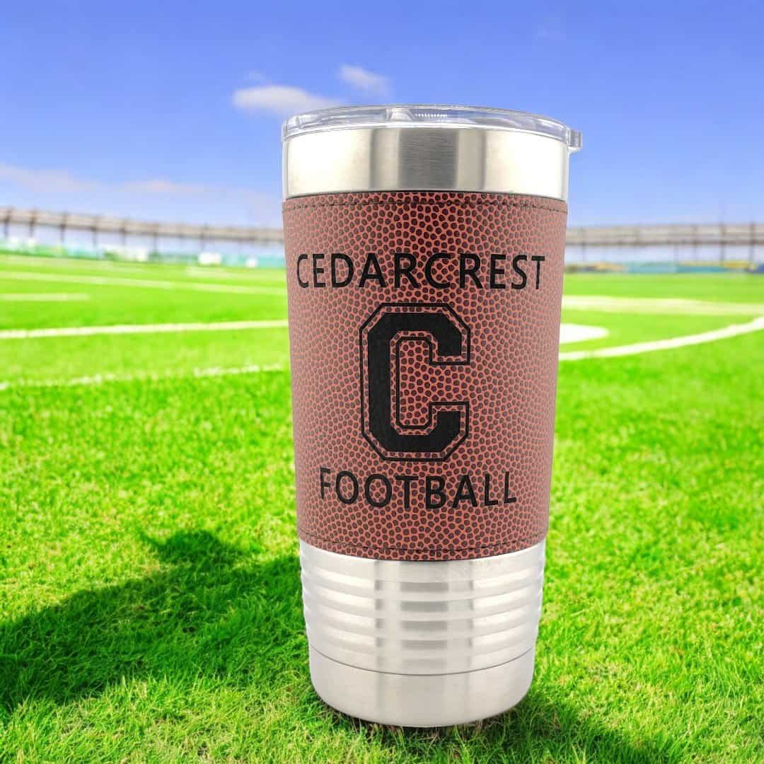 CHS Football Leatherette Tumbler