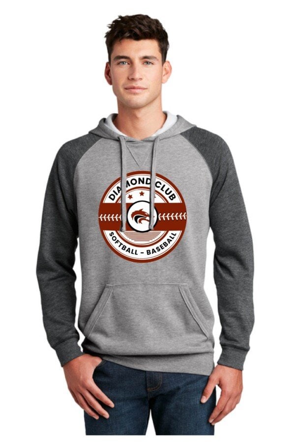 Cedarcrest Diamond Club Lightweight Fleece Raglan Hoodie