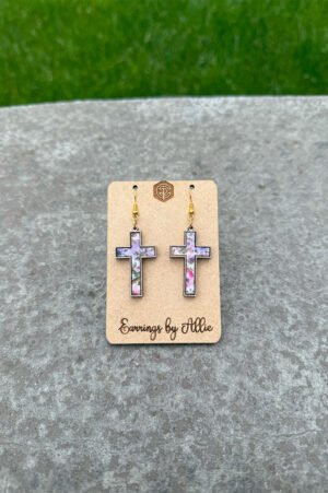 Floral Cross Dangly