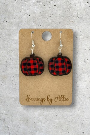 Plaid Pumpkin Dangly