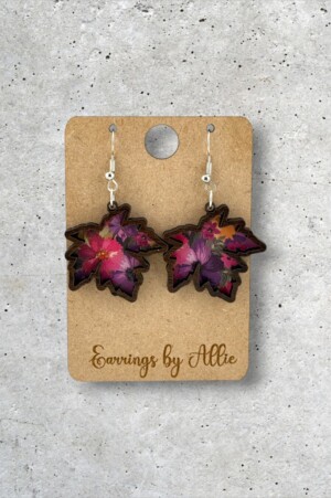 Fall Flowers Leaf Dangly