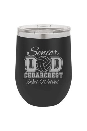 Cedarcrest Volleyball Senior Dad 12oz Tumbler