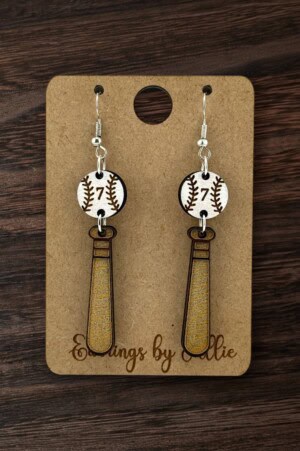 Baseball Bat+Ball Dangly