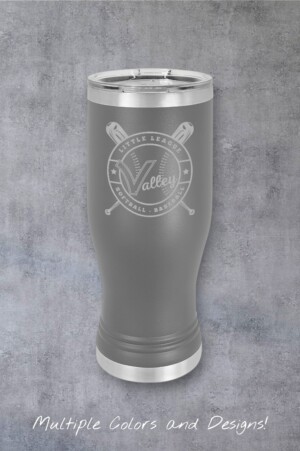 Valley Little League 20 oz. Pilsner with Clear Lid