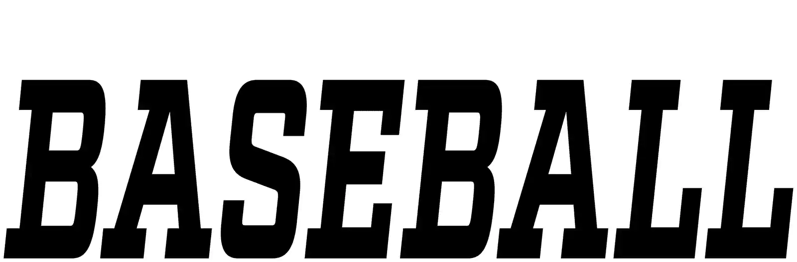 Baseball 7 Black