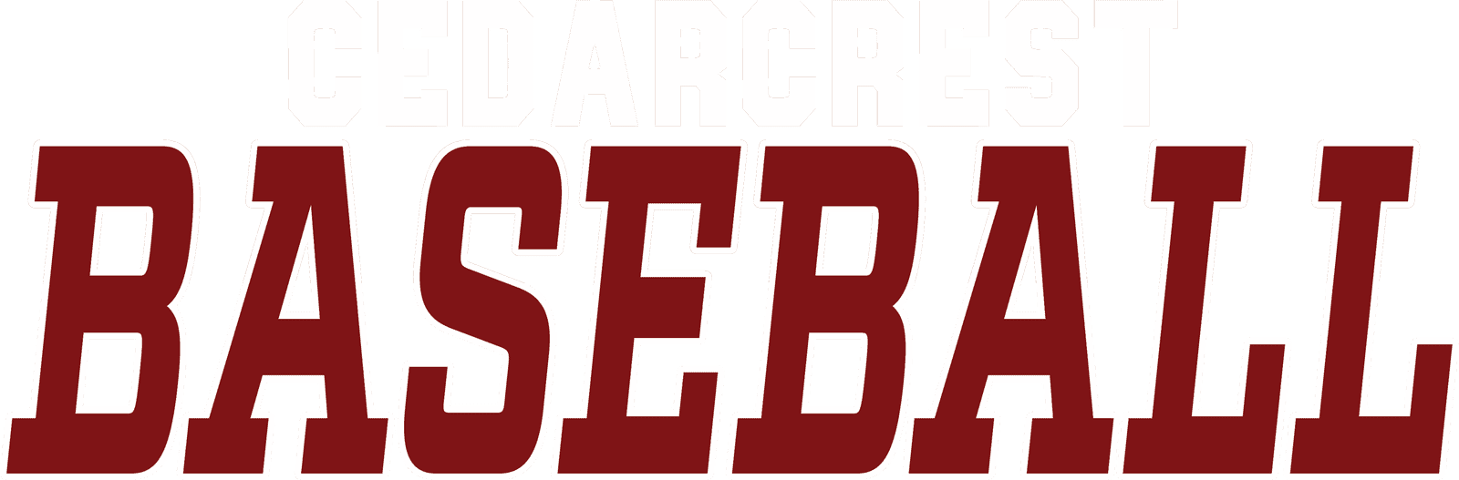 Baseball 7 Crimson