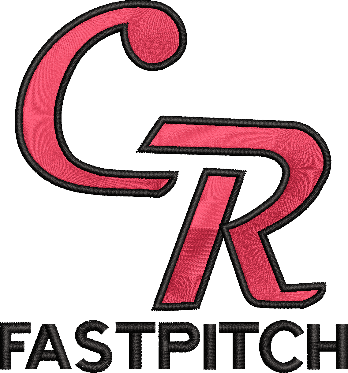 CR Fastpitch Black EMB