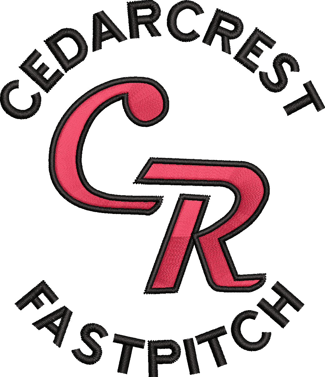 Circle Fastpitch Black EMB