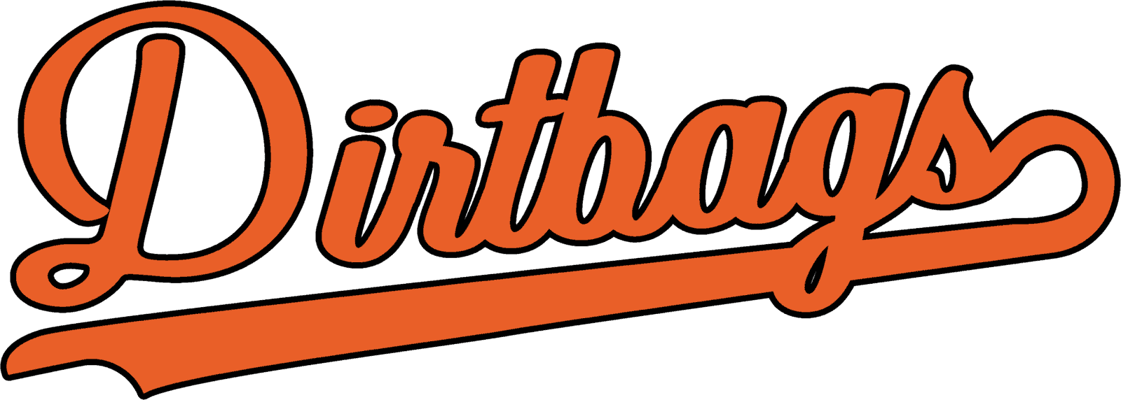 Script Orange Black