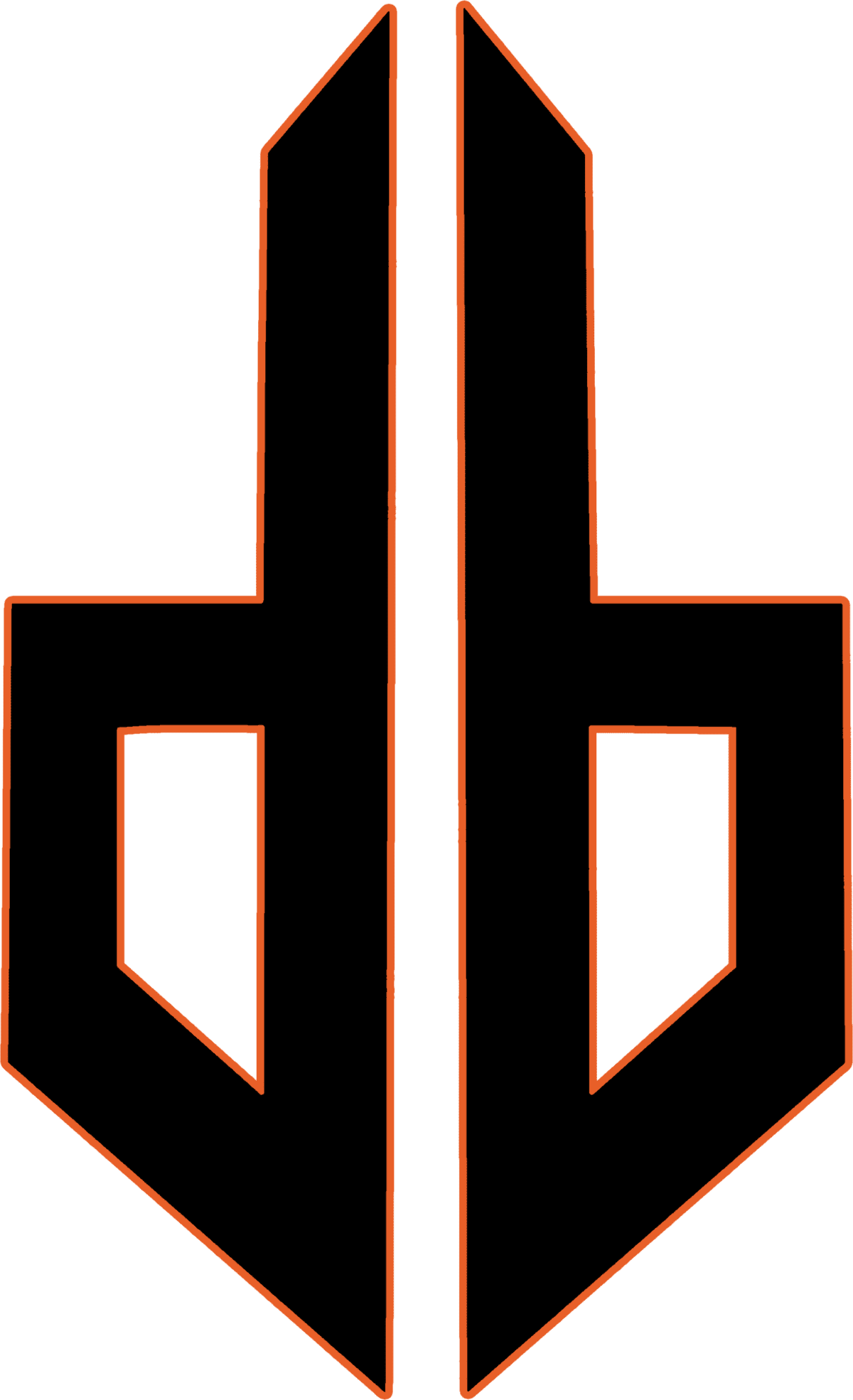 Print Logo Black Orange