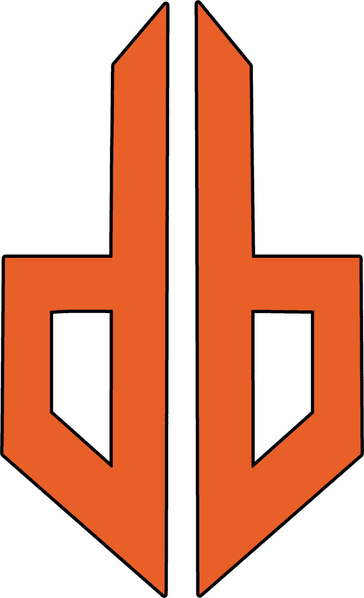 Print Logo Orange Black