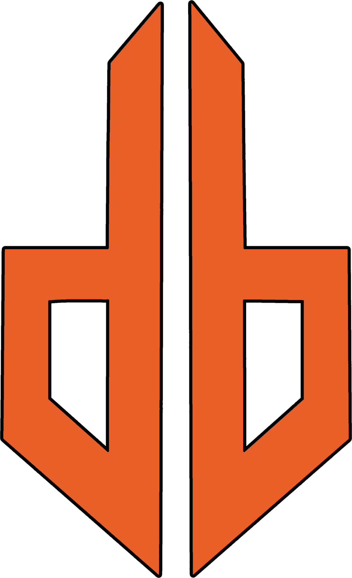 Print Logo Orange Black