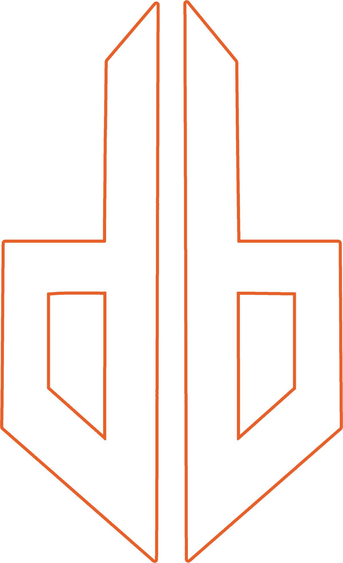 Print Logo White Orange