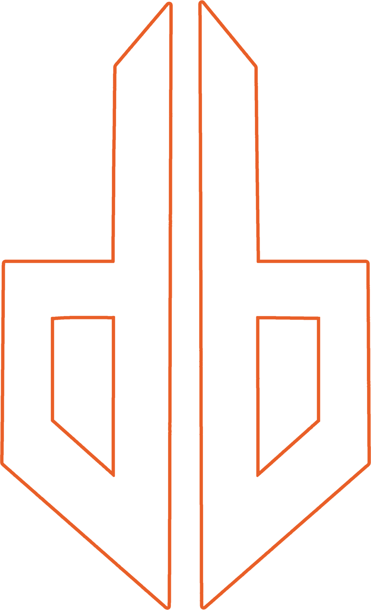 Drink Print Logo White Orange