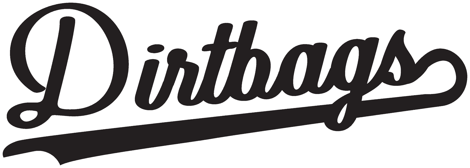 Drink Print Script Black White