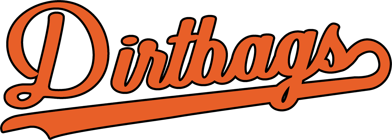 Print Script Orange Black