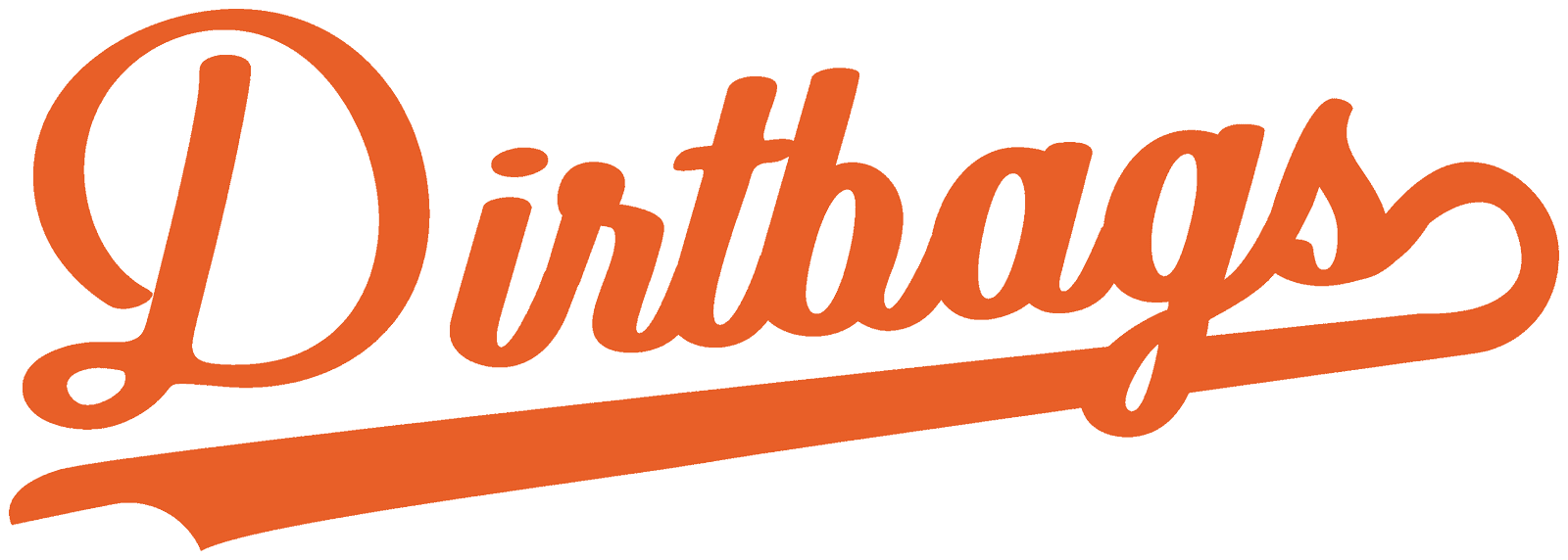 Drink Print Script Orange White