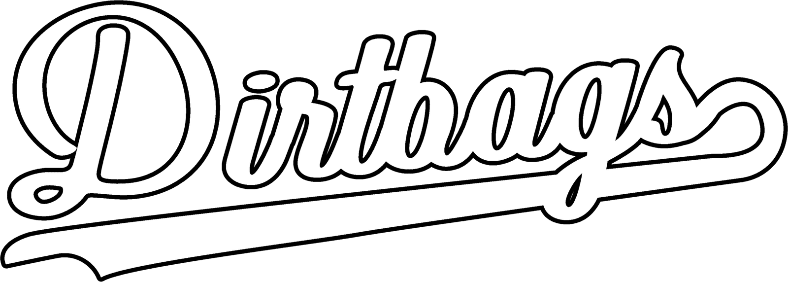 Print Script White Black