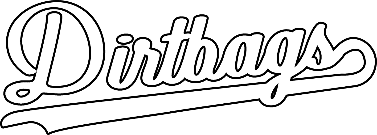 Print Script White Black