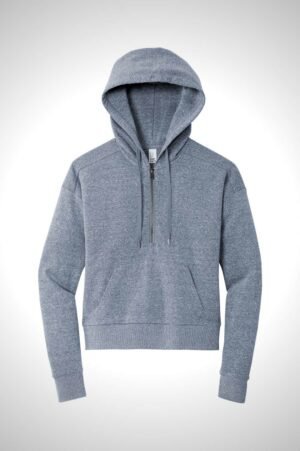Custom Apparel District® Women’s Perfect Tri® Fleece 1/2-Zip Pullover