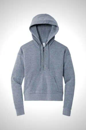 Custom Apparel District® Women’s Perfect Tri® Fleece 1/2-Zip Pullover