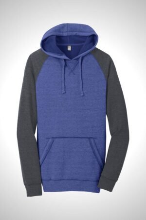 Custom Apparel District® Lightweight Fleece Raglan Hoodie
