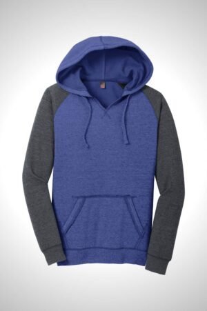 Custom Apparel Women’s Lightweight Fleece Raglan Hoodie