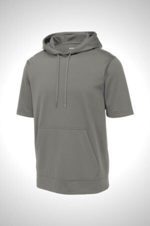 Custom Apparel Sport-Tek® Sport-Wick® Fleece Short Sleeve Hooded Pullover