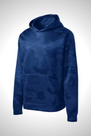 Custom Apparel Sport-Tek® Youth Sport-Wick® CamoHex Fleece Hooded Pullover