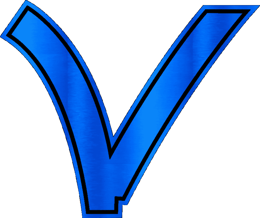 V Acrylic Brushed Blue Black