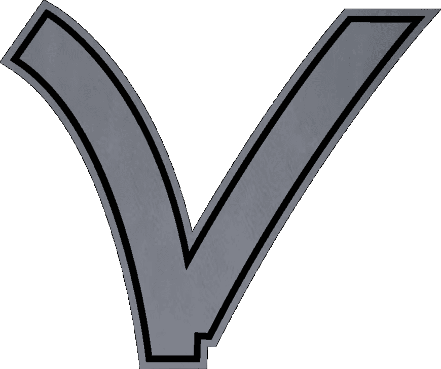 V Grey Black