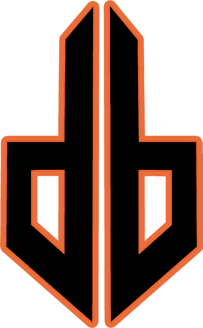 Logo Print Black Orange