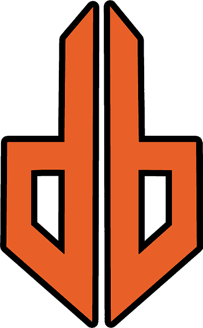 Logo Print Orange Black