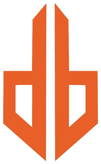 Logo Print Orange White