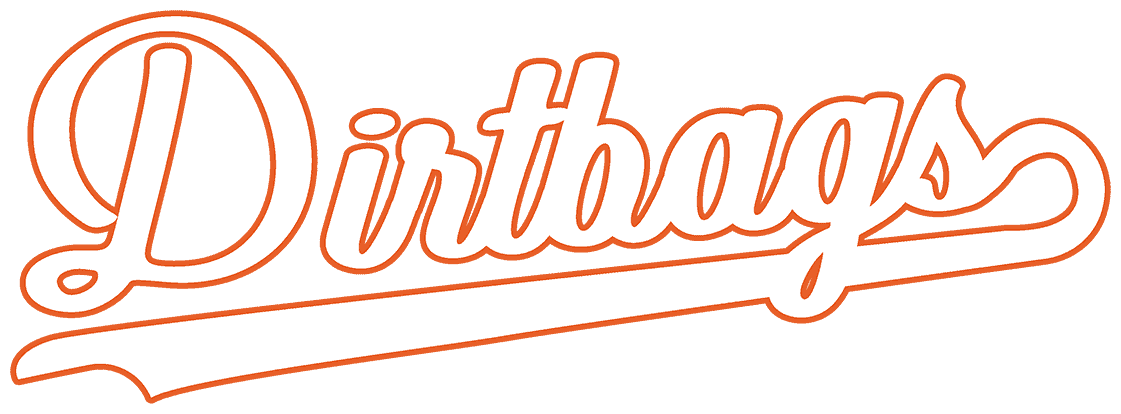 Script Print White Orange