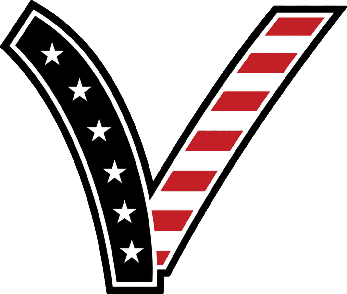 Print All Stars V Stars Stripes Black