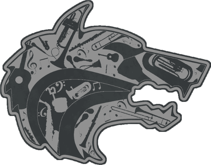 Band Wolf Black Silver