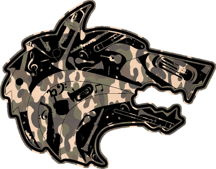 Band Wolf Camo Black