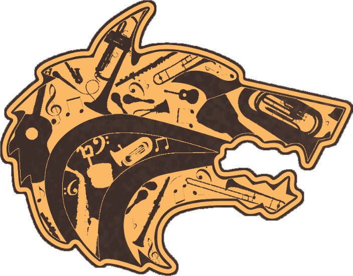 Band Wolf Rustic Brown Gold