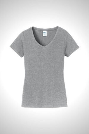 Custom Apparel Port & Co Women's Fan Favorite V-Neck Tee
