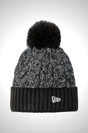 Custom Hats New Era Marled Knit Pom Beanie