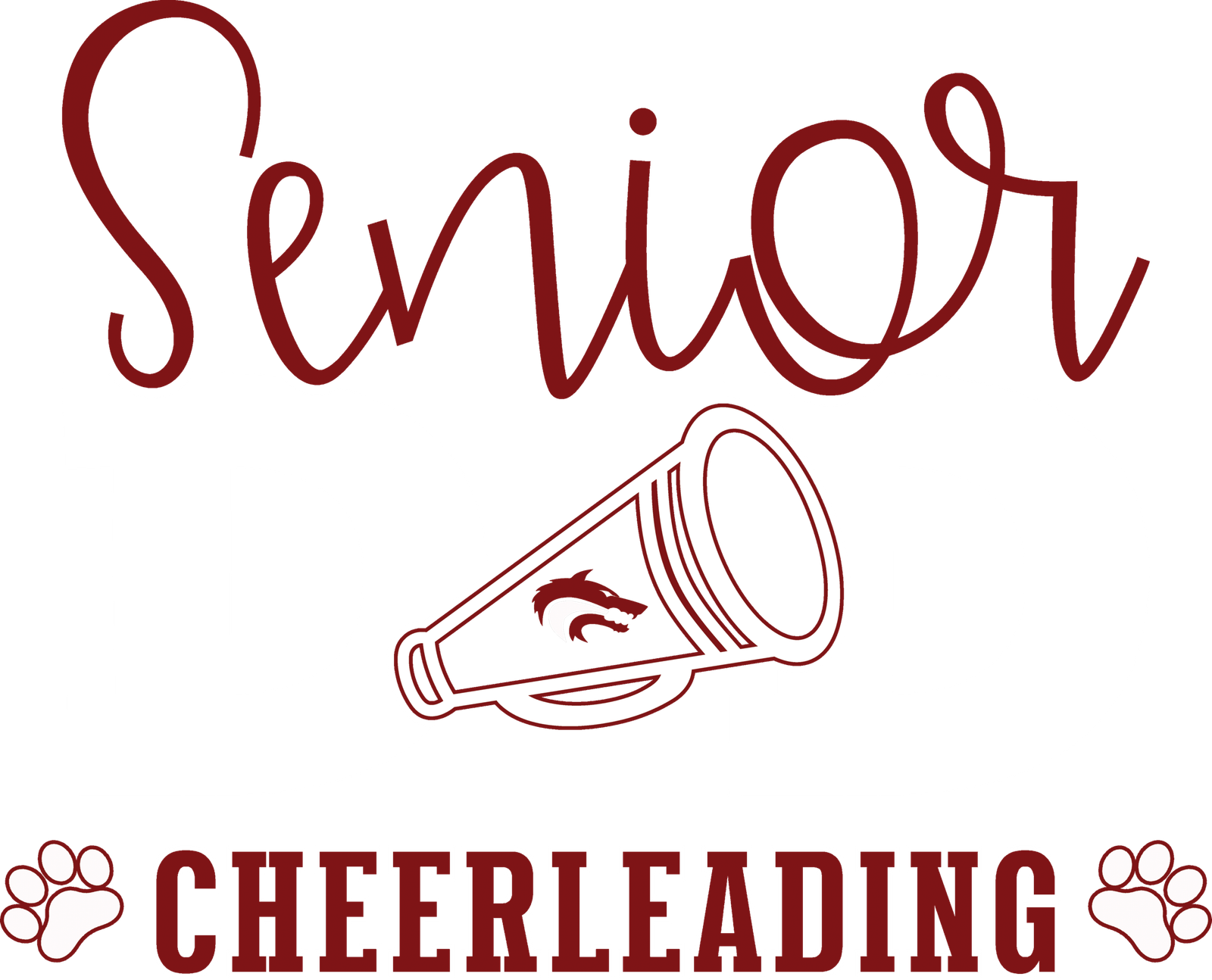 Print Senior Dad White