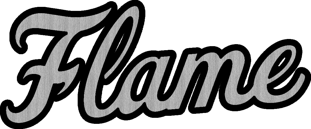 Flame Acrylic Stainless Black