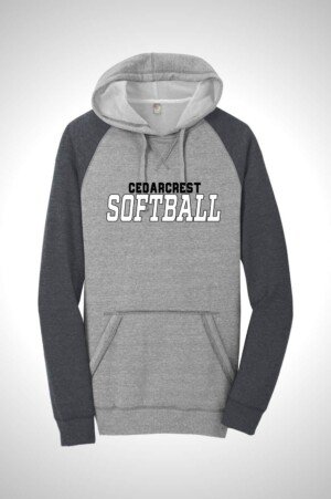 Cedarcrest Baseball and Softball District® Lightweight Fleece Raglan Hoodie