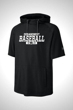 Cedarcrest Baseball and Softball Richardson Charge Performance Fleece Short Sleeve Hoodie